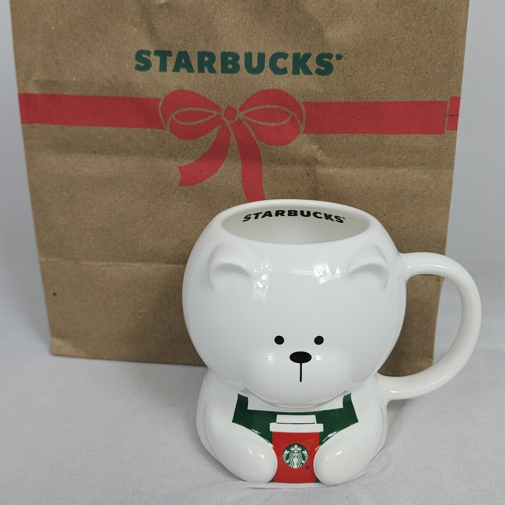 New Starbucks Barista Bear 12 Oz Limited Edition Mug